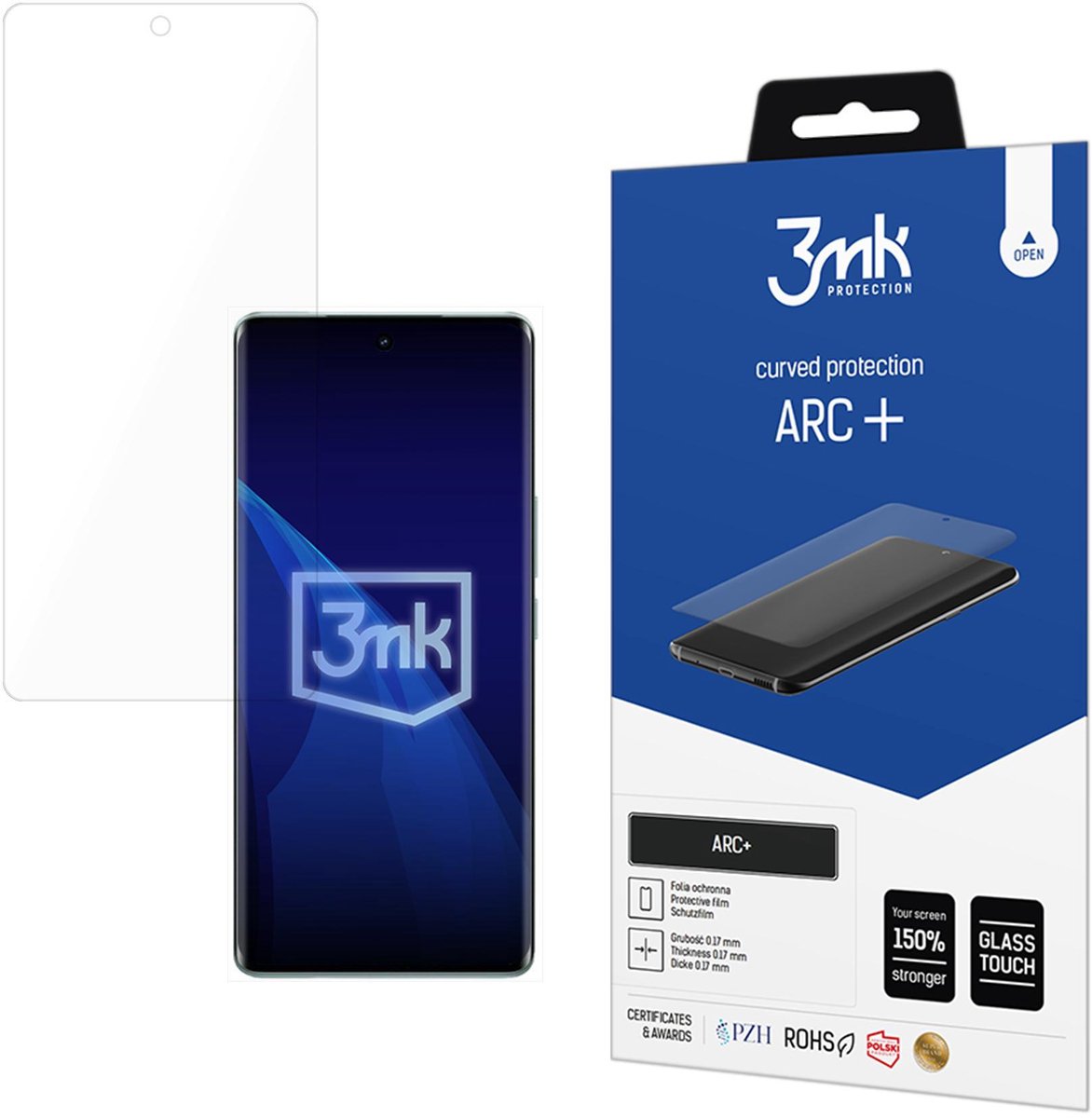 3Mk Arc+ Beschermingsglas Voor Vivo V40E Hoge Bescherming Tegen Krassen
