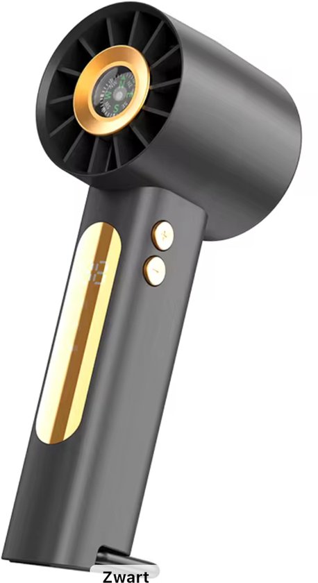 Mini Handventilator Oplaadbaar USB Draagbaar Stil 3 Snelheden Compact Turo 25 Grijs