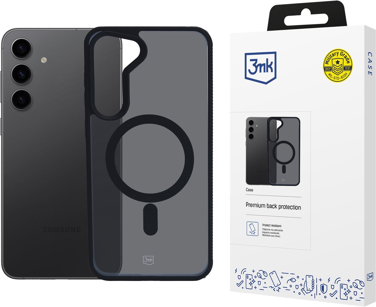 Hoesje voor Samsung Galaxy S24 - 3mk Smoke MagCase