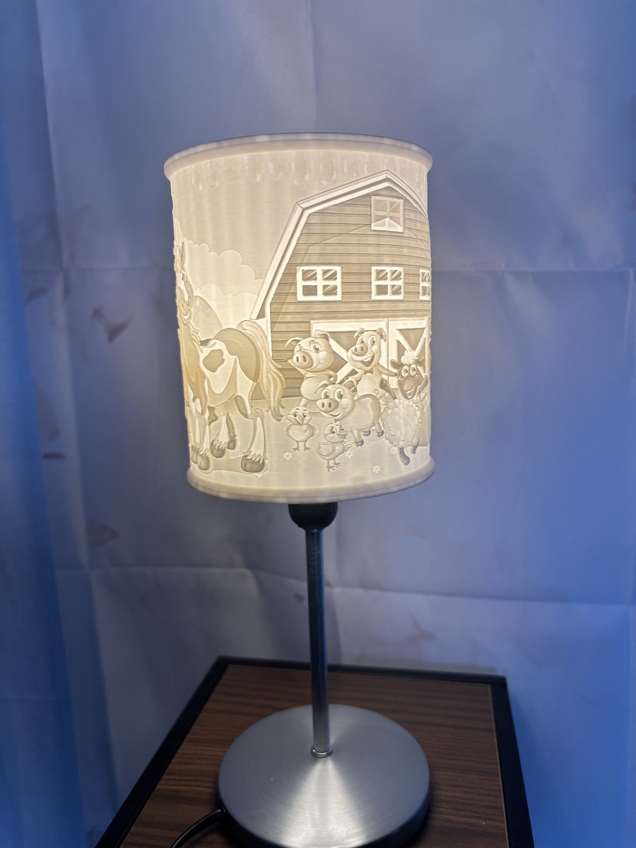 Schemerlamp kinderkamer boerderij thema