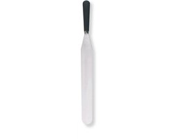 KRAMPOUZ 35 cm roestvrij stalen pannenkoekspatel - stijf en robuust roestvrij stalen blad - totale lengte 46 cm - ideaal professioneel hulpstuk voor pannenkoekenbakmachines - Ref ASI35