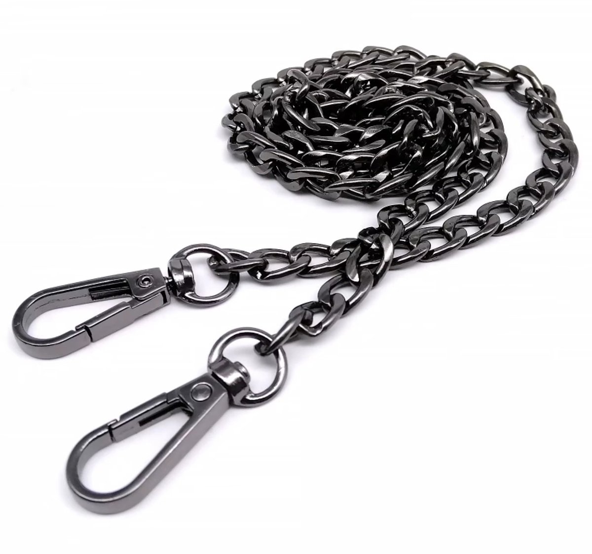 Actie4you® - Bag Strap Ketting - Chain - Tassenriem - Schouderband - Schouderriem Tas - Tassen Riem - Tas Hengsel - Gitaar Strap - Cross Body - Draagriem - Bag Belt - Handtas Bandje – 120CM - Zwart