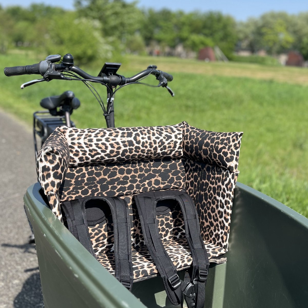 Bakfiets kussen Dolly - Leopard