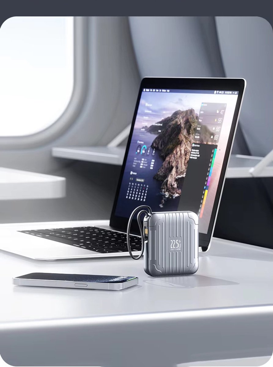 LuminexPro Super Mini Powerbank 10000mAh Snellader Draadloos - afbeelding 3