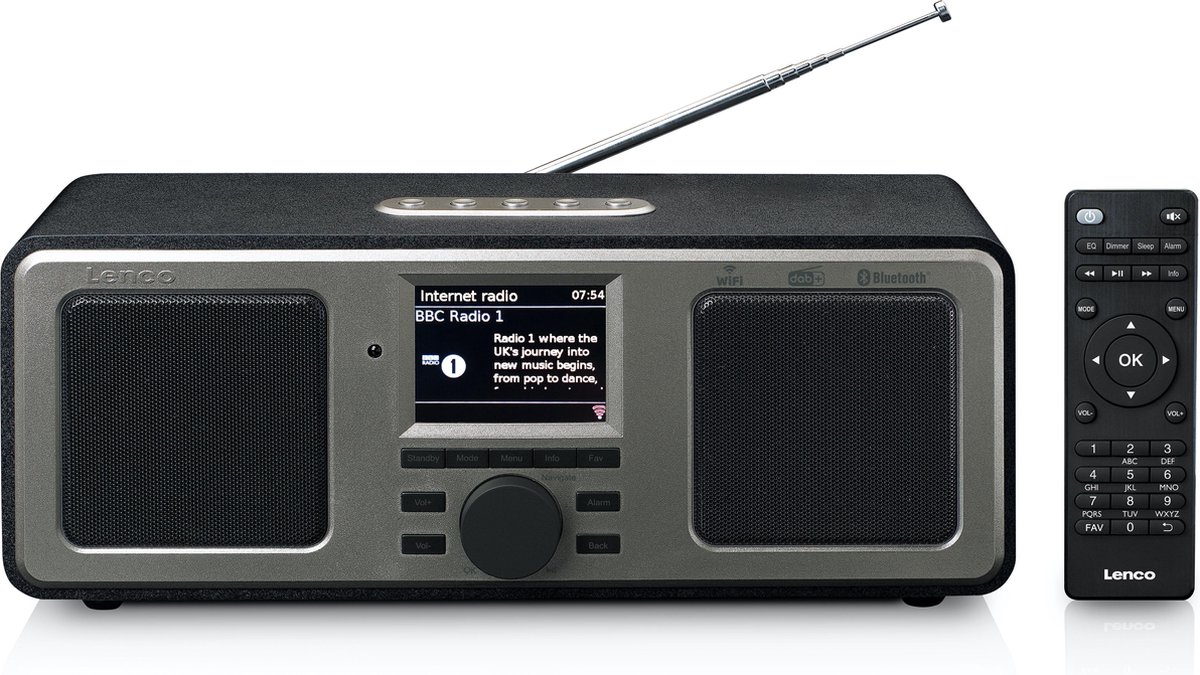 lenco dir 165bk radio radio bluetooth en dab zwart uitzoeken