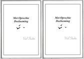 2 Premium Luxe Condoleance kaarten - Sterktekaarten - Met Oprechte Deelneming - Set van 2 stuks - 17x12cm - Gratis verzonden