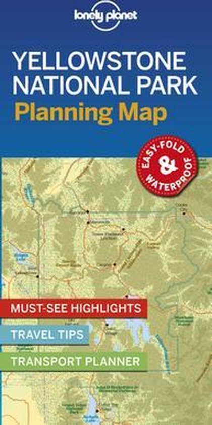 Map- Lonely Planet Yellowstone National Park Planning Map
