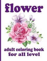 flower adult coloring book for all level