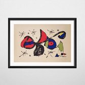 Joan Miro Poster 10 - 40x60cm Canvas - Multi-color
