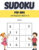 Sudoku For Kids 200 Puzzles Ages 6-8 Volume 37