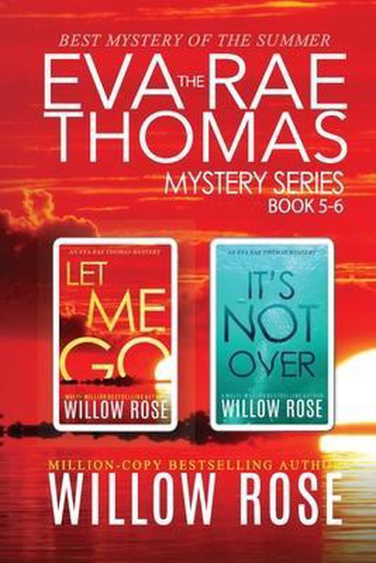 Boekomslag met de titel "Eva Rae Thomas Mystery Series Boek 5-6" en twee boeken: "Laat me gaan" en "Het is niet voorbij".