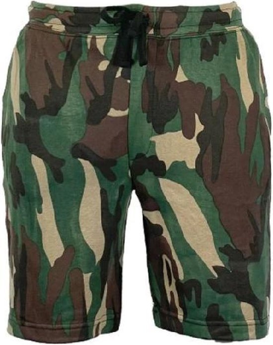 Camouflage korte broek heren – shorts heren –zakken met ritssluiting – maat  S | bol.com