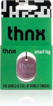 thnx tag - Veilige QR code - Bagage/Kofferlabel/Sleutelhanger - Maat M - Roze