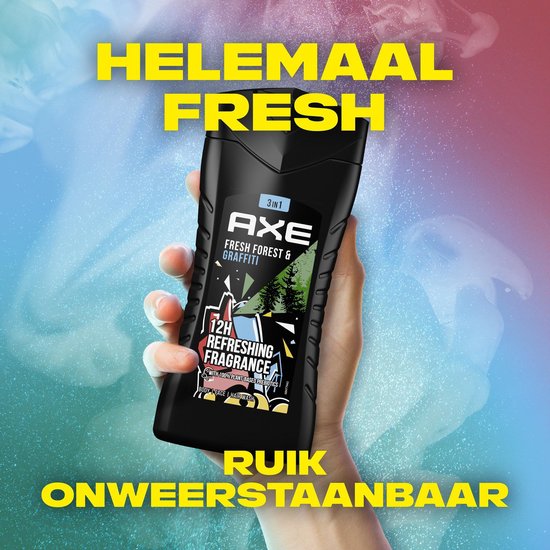 Axe Fresh Forest & Graffiti 3-in-1 Douchegel - 250 ml van Axe — afbeelding 3