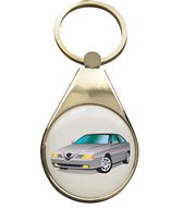 sleutelhanger - RVS - Alfa Romeo - 166