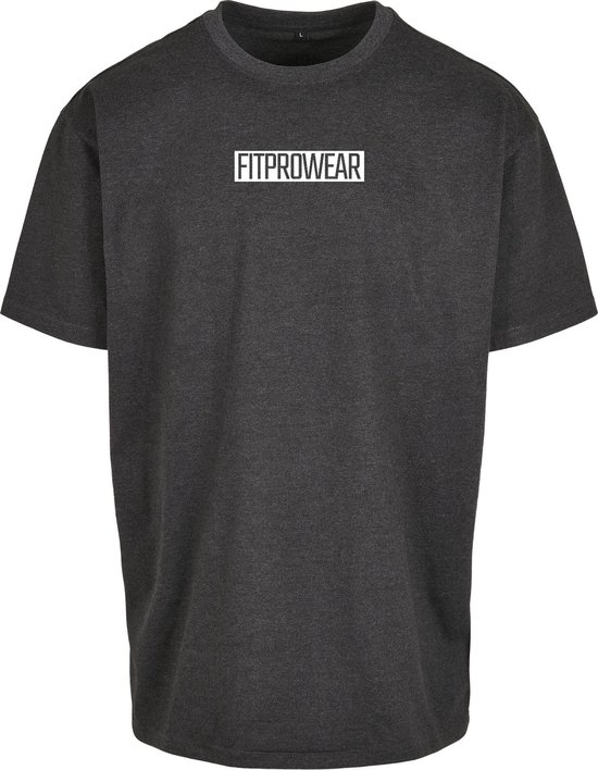 FitProWear Oversized Casual T-Shirt - Donkergrijs - Maat S - Casual T-Shirt - Oversized Shirt - Wijd Shirt - Grijs Shirt - Zomershirt - Sportshirt - Shirt Casual - Shirt Oversized - T-Shirt