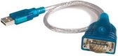 M/M USB 2.0 naar RS232 kabel - Duidelijk - Mannelijke SUB-D Kabel - 0.5 M - PC-Adapterkabel