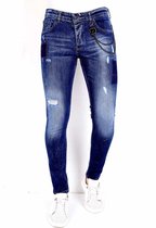 Exclusieve Spijkerbroek Heren Slim fit - 1001- Blauw