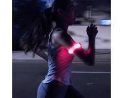 Hardloop verlichting - Hardloopband - Wandel Armband - Sportarmband - LED - Rood