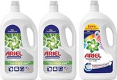 3x Ariel Vloeibaar Wasmiddel - 3 x 70 wasbeurten - 2 wit en 1 kleur
