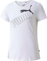 Puma Amplified T-shirt  T-shirt - Vrouwen - wit/zwart