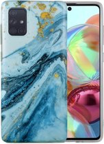 Samsung Galaxy A51 Marmer Case | Back Cover | TPU Telefoonhoesje