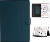 Voor Samsung Galaxy Tab A 8.0 (2019) T290 / T295 Effen kleur Horizontaal Flip Leren Case met Kaartsleuven & Houder (Donkergroen)