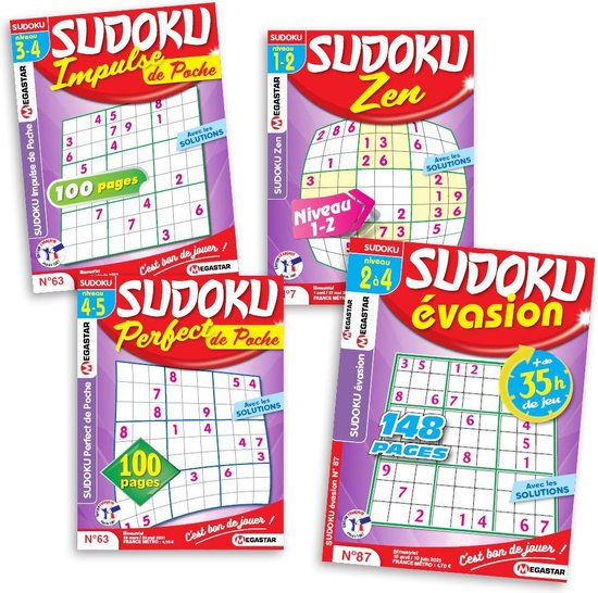 Assortiment Megastar Sudoku (4 titres) | bol.com