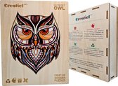 Schattige Uil - Houten Puzzel Volwassenen - Jigsaw puzzels - A3 formaat