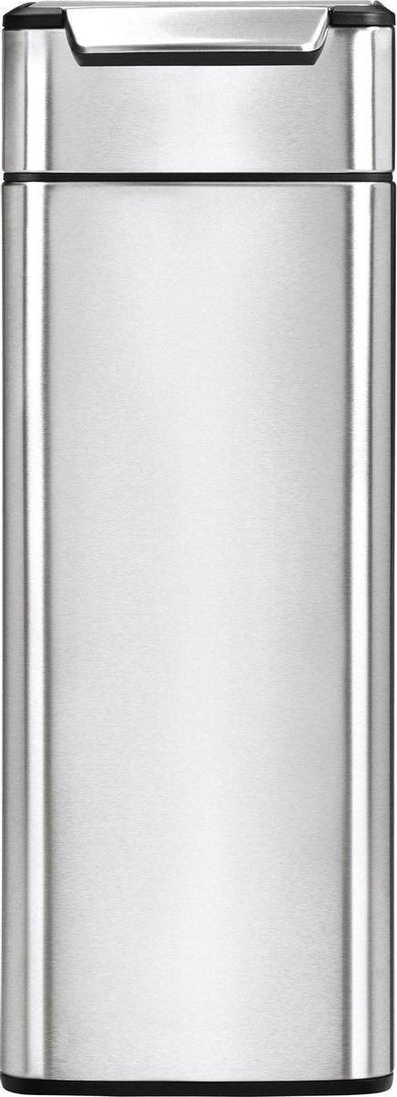 Goedkoopste Simple Human Rectangular Touch Bar Slim Prullenbak - 40 l - RVS
