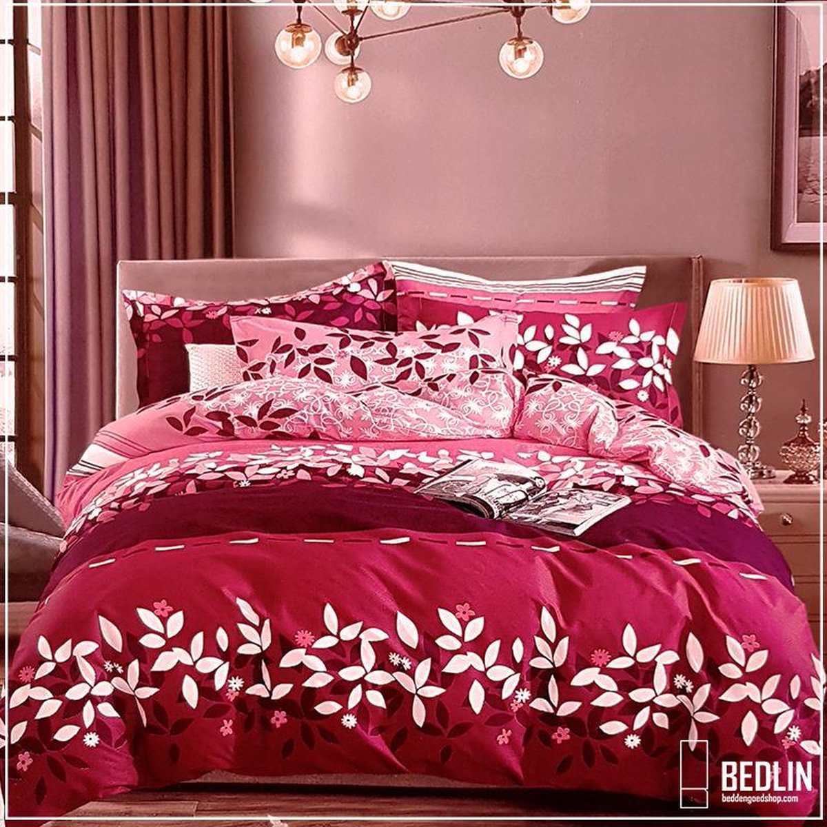 Dekbedovertrek 240 x 220cm Micropercal bedlin New flower