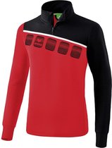 Erima Teamline 5-C Trainingstop Kind Rood-Zwart-Wit Maat 152