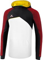 Erima Premium One 2.0 Sweatshirt met Capuchon Kind Wit-Zwart-Rood-Geel Maat 140