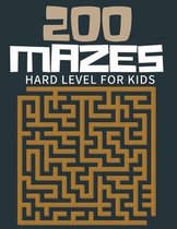 200 mazes for kids hard level: Maze Activity book for kids ages 4-6, 6-8 - Workbook for games- Maze Learning Activity book for kids