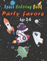 Space Coloring Book Party Favors: Fun Outer Space Coloring with Planets, Astronauts, Space Ships and more - for kids ages 3-6.