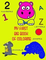 My First Big Book of Coloring: Numbers, Letters, Shapes, Colors, and Animals! (Kids coloring activity books)
