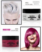 Sevich Professionele en Kwalitatieve Haarverf - Tijdelijke Haarkleur - Haar Wax - Haircoloring Wax - Uitwasbaar - 100% Ntuurlijke Ingredienten – Wit – Assortiment “Het Gemak’