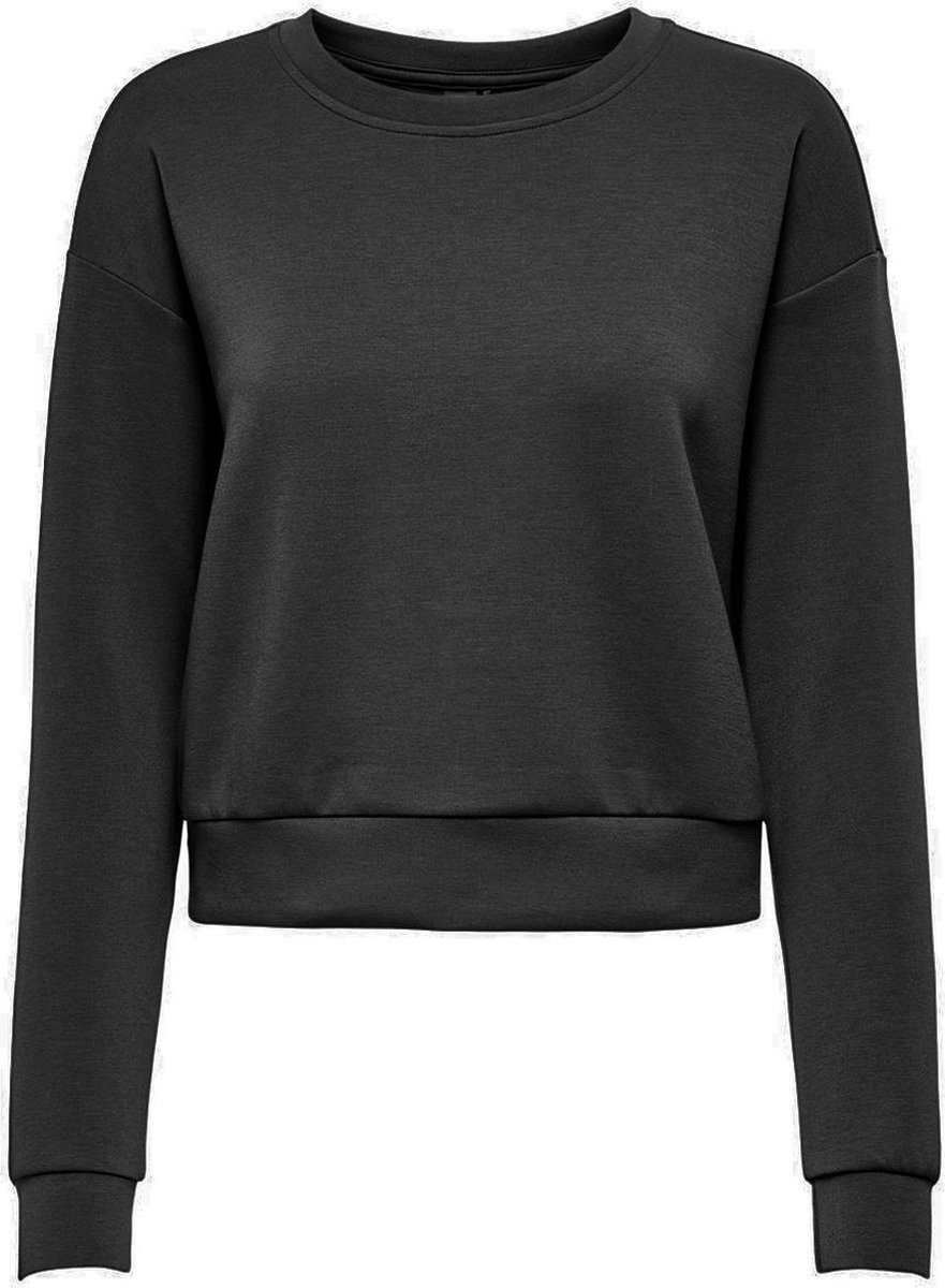 Only Play - Lounge LS O-Neck Sweat - Basic Sweater Zwart - L - Zwart