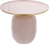 Bijzettafel Rond Art Deco 525 Oud Roze / Goud Default -