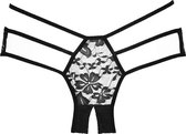 Sweet Heavens Panty ( Crotchless ) - Black
