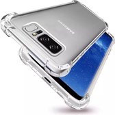 Anti shock stoot rubber siliconen - Geschikt voor Samsung Galaxy S10 - Extra sterke hoeken back cover - Transparant