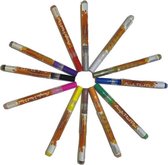 12 Acrylverfpennen Met 0.5 MM Punt, Acryl Markers Stiften, 12 Briljante Kleuren Stift, 0,5 mm  Punt Verfmarkeerstiften , Verfpennen Voor Het Schilderen Van Stenen, Keramiek, Glas,