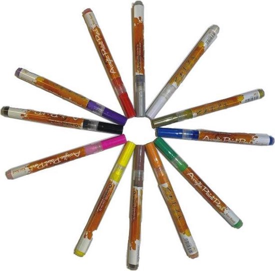 Marqueurs de peinture acrylique, stylos de peinture acrylique