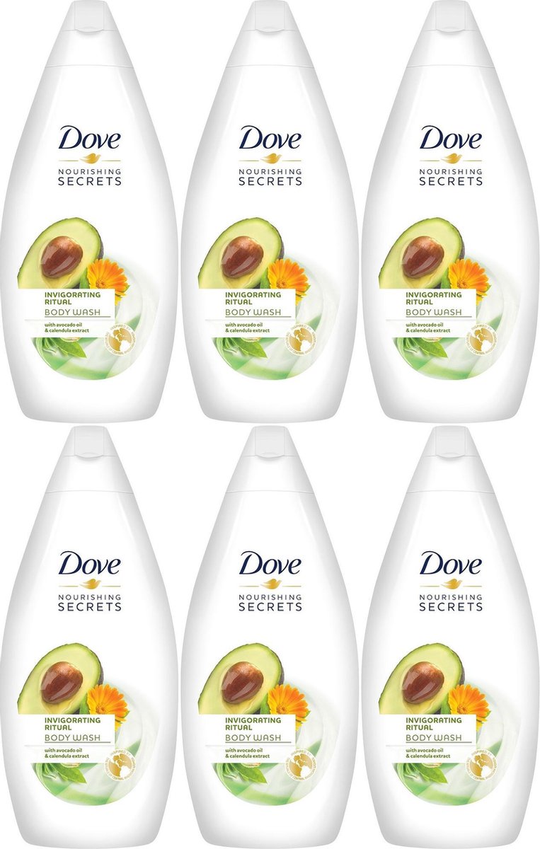 Goedkoopste Dove Douchegel Women – Invigorating Ritual Avocado - Voordeelverpakking 6 x 500 ml