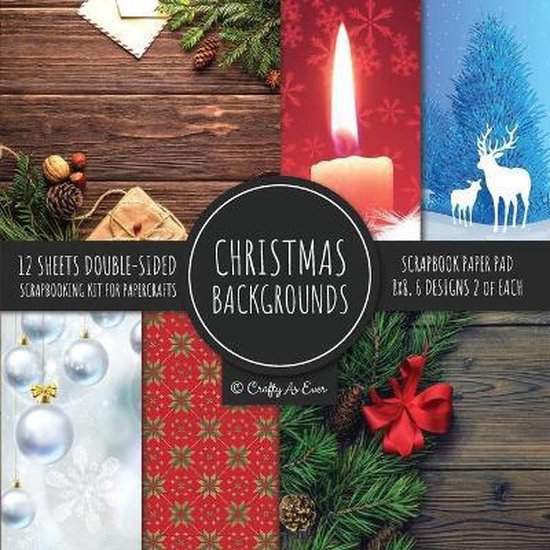 Christmas Backgrounds Scrapbook Paper Pad 8x8 Scrapbooking K ... - cover