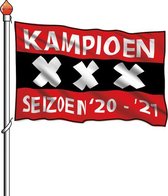 Kampioensvlag 100x150cm - Seizoen '20 / '21 - Amsterdam vlag - Ajax vlag