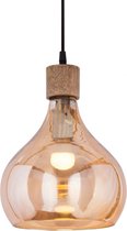 Hanglamp Druppelvorm - Casamia 41011 – Amber – 24x27 cm - Plafondlamp