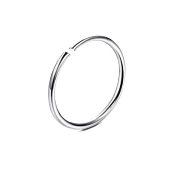 Neus-ring - Piercing-Ringetje- Zilverkleurig-10 mm-Charme Bijoux