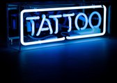 NEON GLASS in acrylbox TATTOO