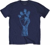 TV On The Radio Heren Tshirt -M- Brushstroke Hand Blauw